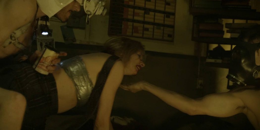 Lauren German hot and Rosanna Arquette sex - The Divide (2011) HD 1080p BluRay (7)
