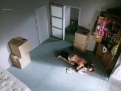 Karina Lombard nude topless, sex and wet - Footsteps (1998) (2)