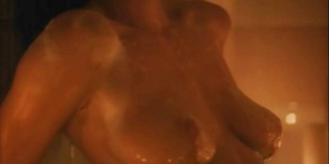Kathleen Kinmont nude in the bath and T.C. Warner nude - The Art of Dying (1991) (2)