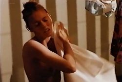 Patsy Kensit nude topless in the shower and Amy Irving nude full frontal - Kleptomania (1995) VHS (8)
