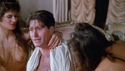 Geneviève Bujold nude topless Pamela Prati and others nude too - Monsignor (1982) (3)