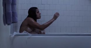 Andrea Ciliberti nude brief side boob in bath - Paranormal Evil (2017) HD 1080p (10)