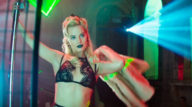 Margot Robbie hot and sexy as stripper and Katarina Cas hot – Terminal (2018) HD 1080p