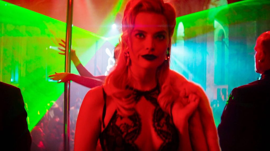 Margot Robbie hot and sexy as stripper and Katarina Cas hot - Terminal (2018) HD 1080p (3)