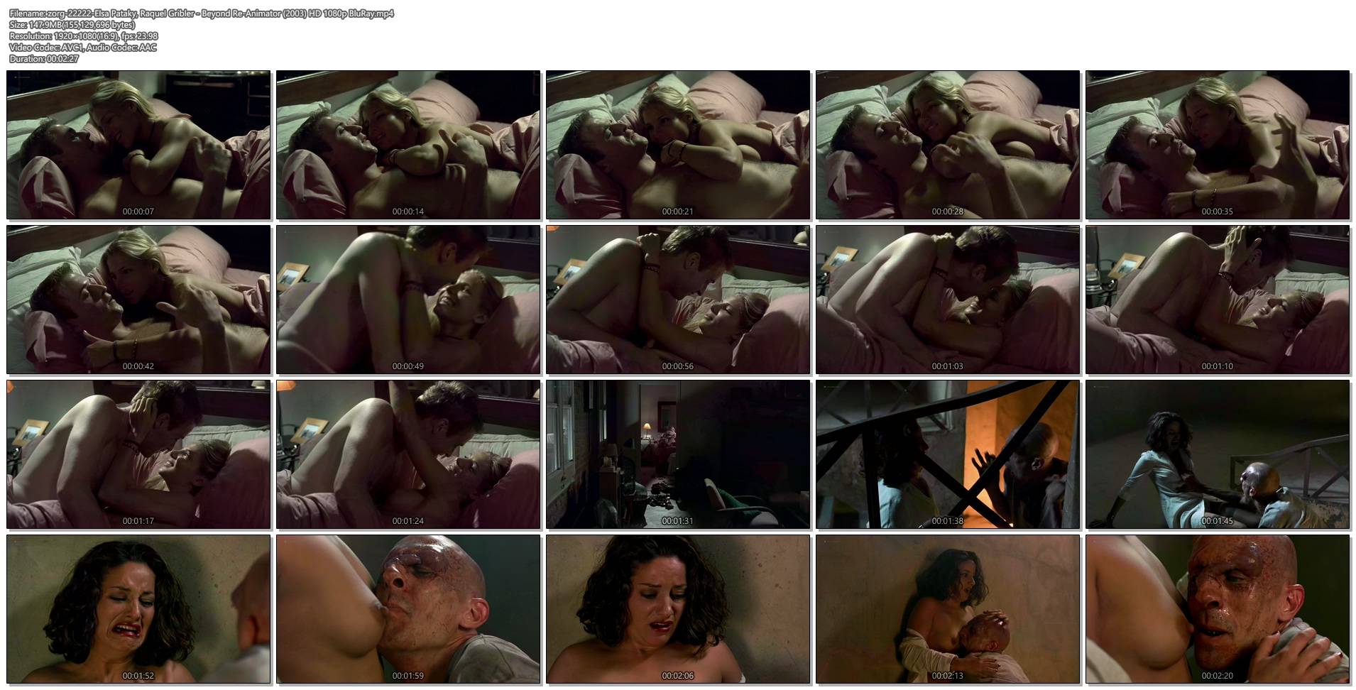 Elsa Pataky nude topless and Raquel Gribler nude too- Beyond Re-Animator (2003) HD 1080p BluRay (1)