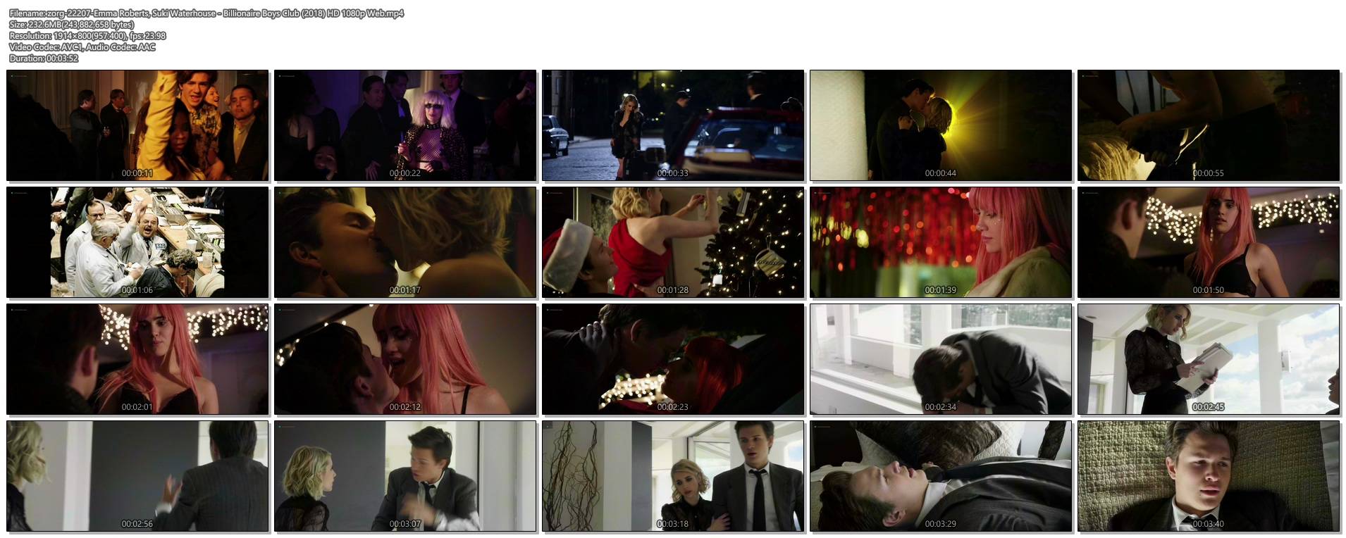 Emma Roberts hot see through Suki Waterhouse sexy - Billionaire Boys Club (2018) HD 1080p Web (1)