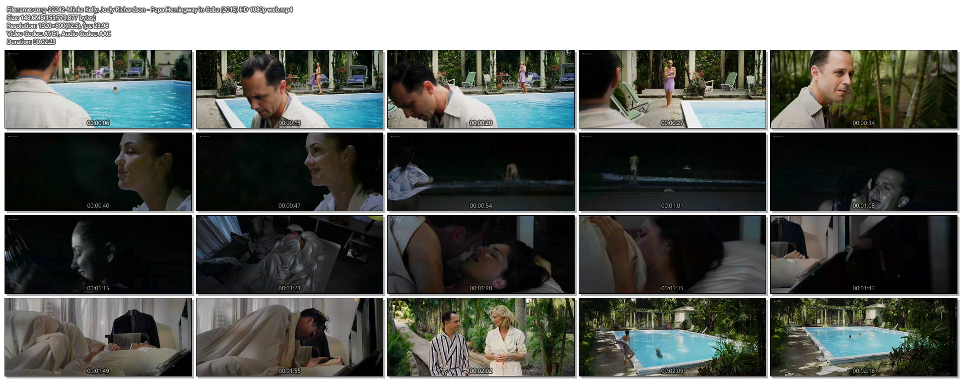 Minka Kelly nude butt Joely Richardson nude and skinny dipping - Papa Hemingway in Cuba (2015) HD 1080p web (1)
