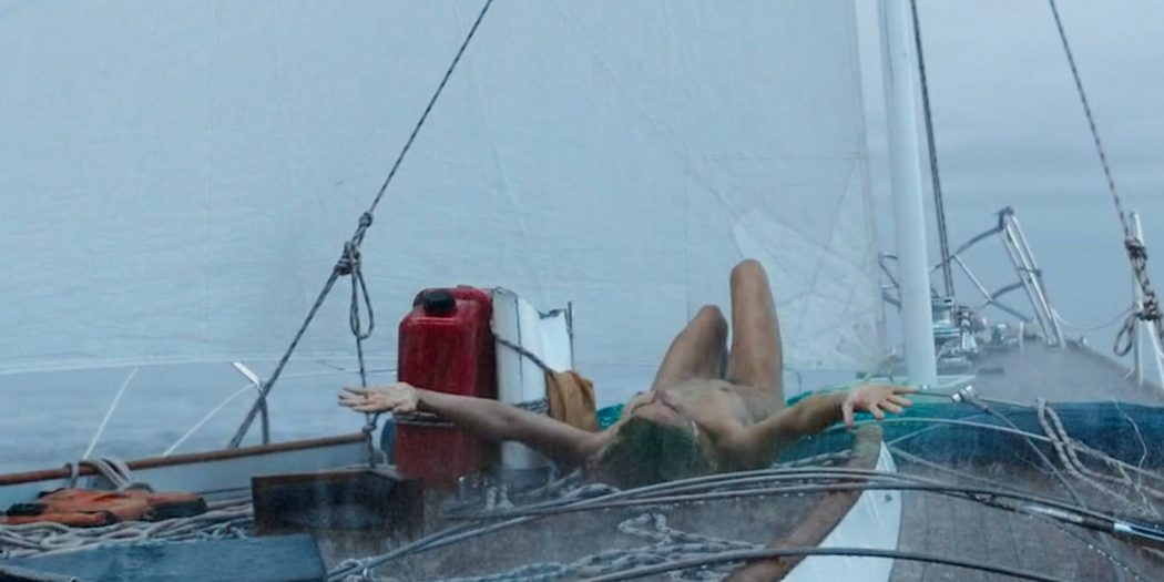 Shailene Woodley nude brief topless, wet and hot- Adrift (2018) HD 1080p Web (6)