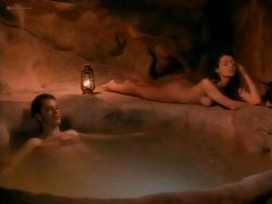 Mia Sara nude bush, topless, wet and hot sex - Black Day Blue Night (1995) (8)