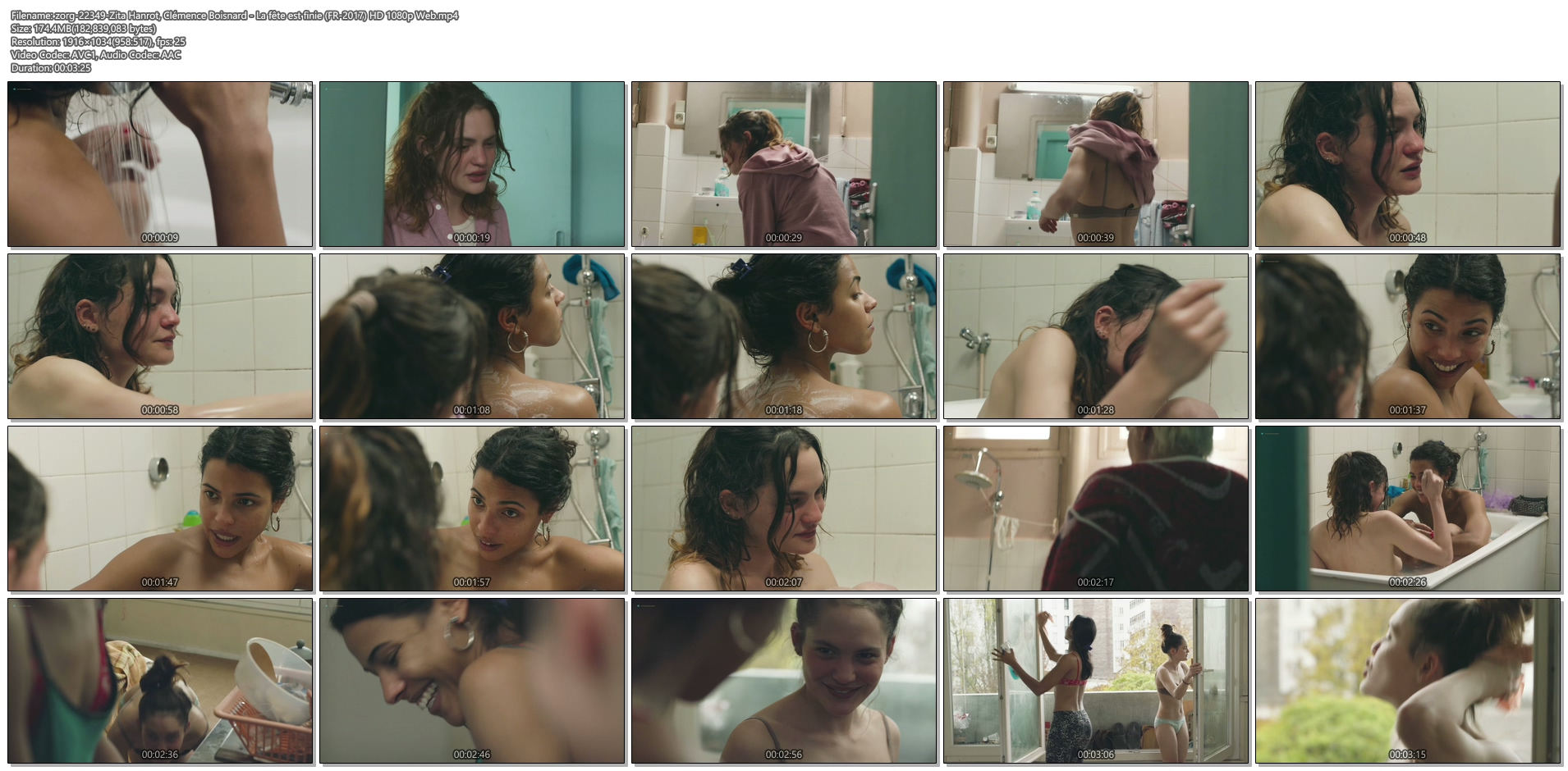 Zita Hanrot nude topless and Clémence Boisnard nude too - La fête est finie (FR-2017) HD 1080p Web (1)
