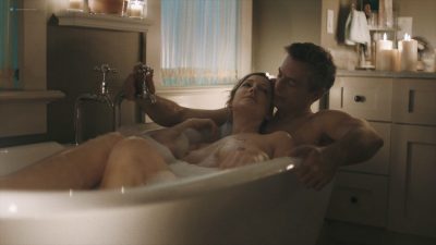 Judy Greer nude topless in the tub - Kidding (2018) se5 HD 1080p (3)
