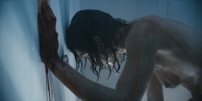 Natalia Tena nude sideboob in the shower - Origin s01e10 (2018) HD 1080p (3)