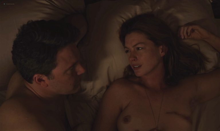 Anne Hathaway nude topless in The Last Thing He Wanted (2020) HD 1080p Web