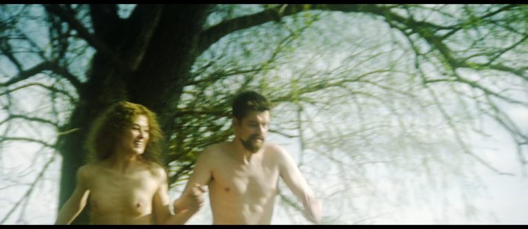 Rosamund Pike nude topless and butt in Radioactive (2019) HD 1080p Web