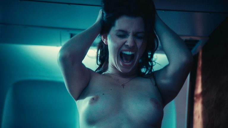 Corrin Evans nude lesbian sex with  Maddie McGuire, etc – Exorcism at 60,000 Feet (2019) HD 1080p