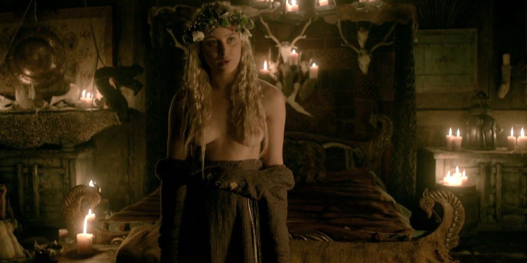Ida Nielsen nude full frontal Josefin Asplund topless sex Vikings 2017 S4 HD 1080p 08