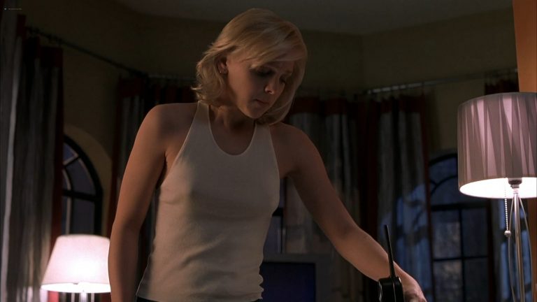 Anna Faris sexy Pamela Anderson, Jenny McCarthy busty in Scary Movie 3 (2003) 1080p BluRay