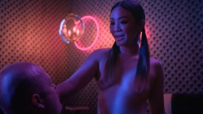 Jona Xiao nude topless Tonya Glanz and Monica Raymund lesbian sex Hightown 2021 s2e4 1080p Web 7