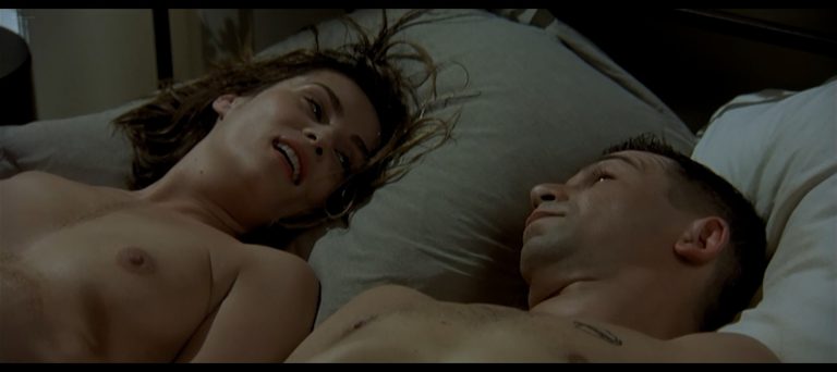 Emmanuelle Seigner nude stripping sex and nude topless in the shower in Body to Body (FR-2003) HD 1080p Web