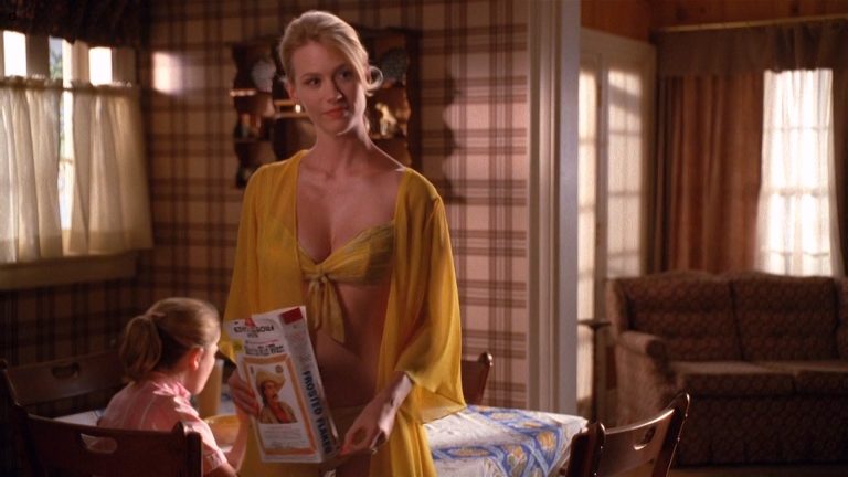 January Jones  hot and sexy in  lingerie – Mad Men (2008) s2e6 HD 720