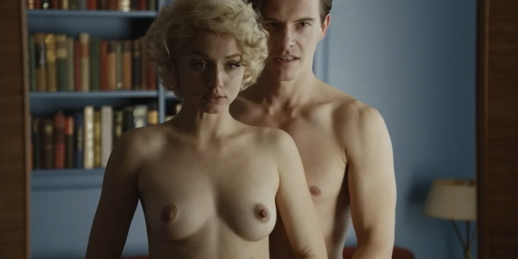 Ana de Armas nude topless oral and sex threesme Blonde 2022 1080p Web 19