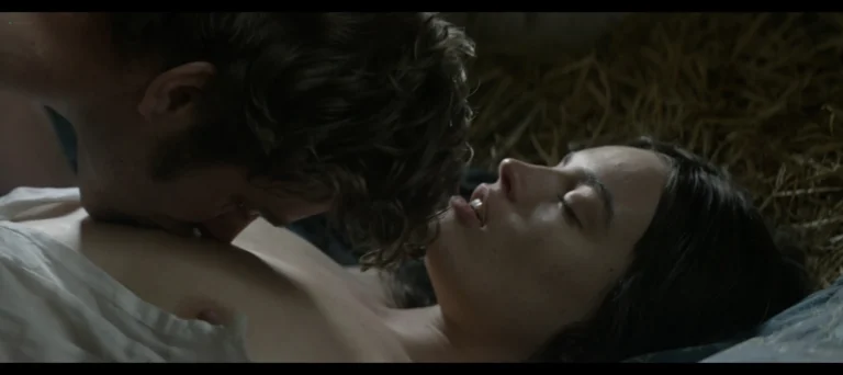 Emma Mackey nude in Emily (2022)