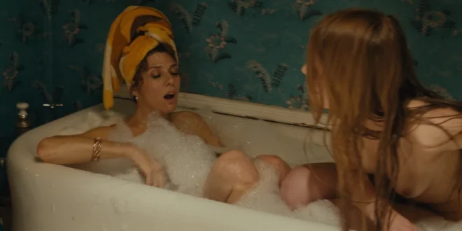 Marisa Tomei nude and Isabelle McNally nude topless in the tub in Loitering with Intent 2014 1080p Web 06