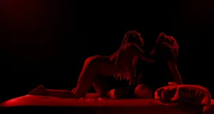 Amandla Stenberg nude and lesbian sex with Bobbi Salvor Menuez in My Animal 2023 1080p Web 03