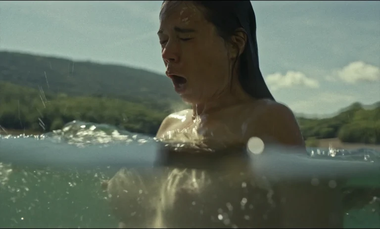 Laia Costa nude topless scenes in Els encantats (ES-2023)