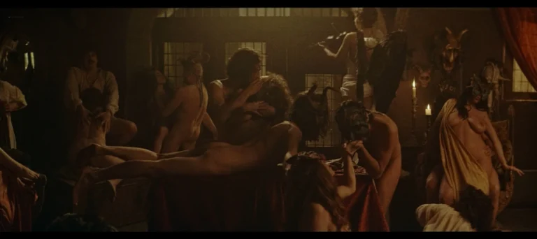 Isabelle Huppert hot sex scenes in L’ombra di Caravaggio (IT-2022)