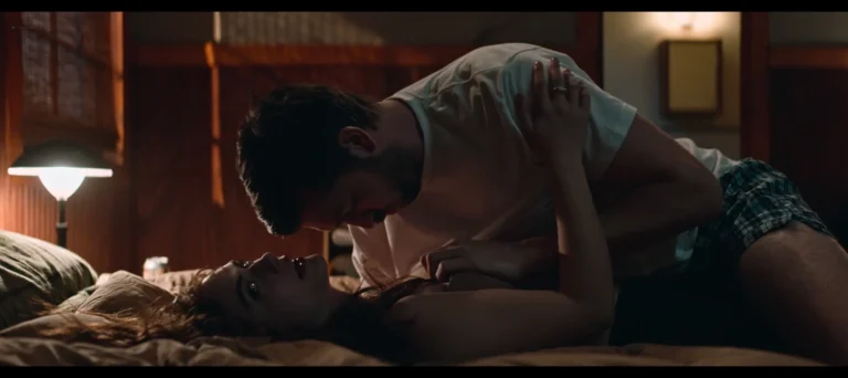 Emilia Jones hot sex scenes in Cat Person (2023)