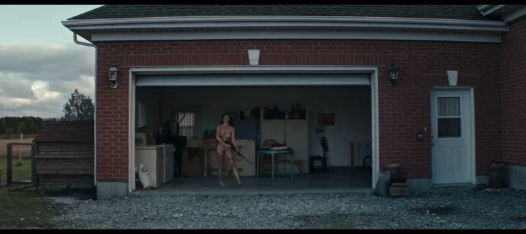 Christine Beaulieu nude full frontal scenes in Frontières (CA-2023)