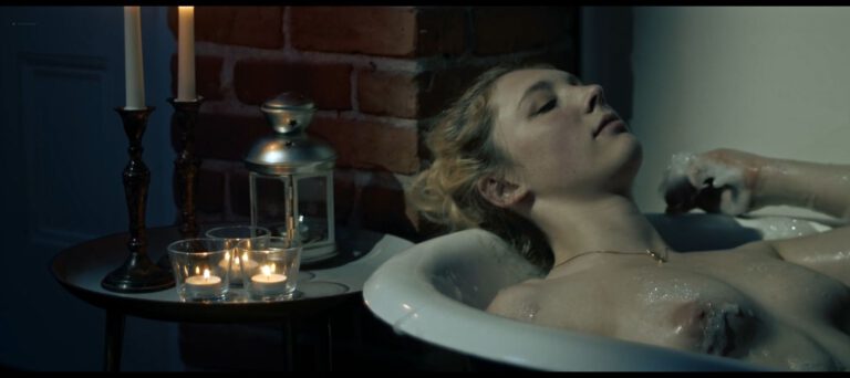 Chynna Rae Shurts nude topless scenes in A Haunting in Ravenwood (2021)