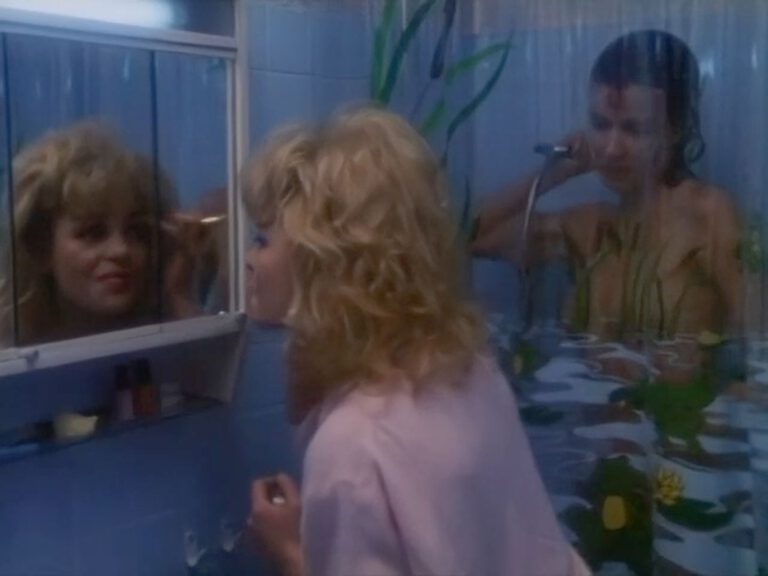 Carole Laure sexy see-through scenes in Stress (1984)