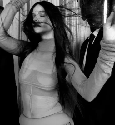 Barbara Palvin Hot See-Through Dress for 032c Magazine barbara palvin see-through dress for 032c magazine 10