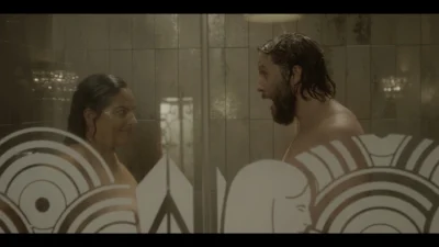 sarita choudhury nude in tthe shower in and just like that (2025) 4k web 06