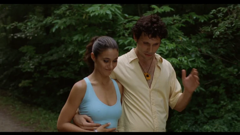 Emmanuelle Chriqui sexy pokies scenes Eliza Dushku and Lindy Booth hot in Wrong Turn (2003) 1080p BluRay