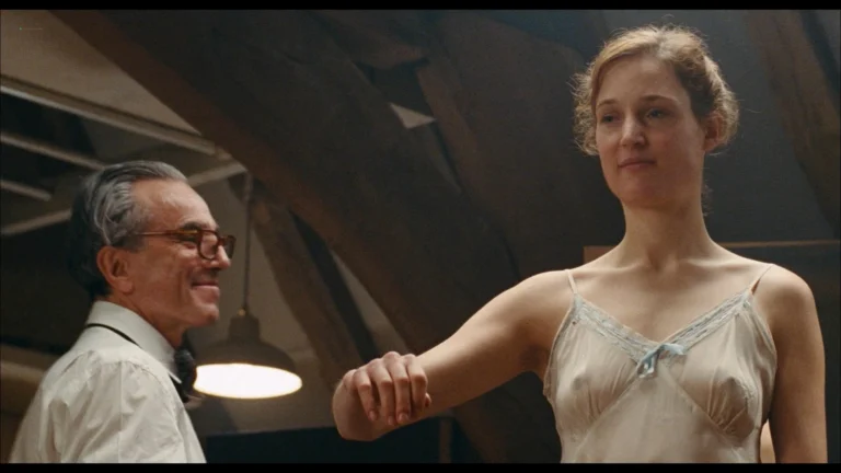 Vicky Krieps sexy see through scenes Gina McKee, Lujza Richter sexy in Phantom Thread (2017) 1080p Web